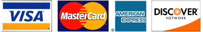 We Accept All Major Credit Cards